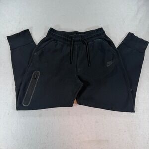 Nike Tech Fleece Joggers Black Slim Tapered Sweatpants Men's XL CU4495-010